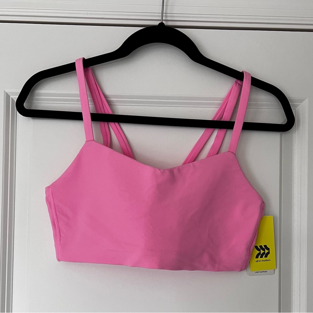 Target All In Motion, Light Support Everyday Soft Bra, Size L, Color Pink, NWT.